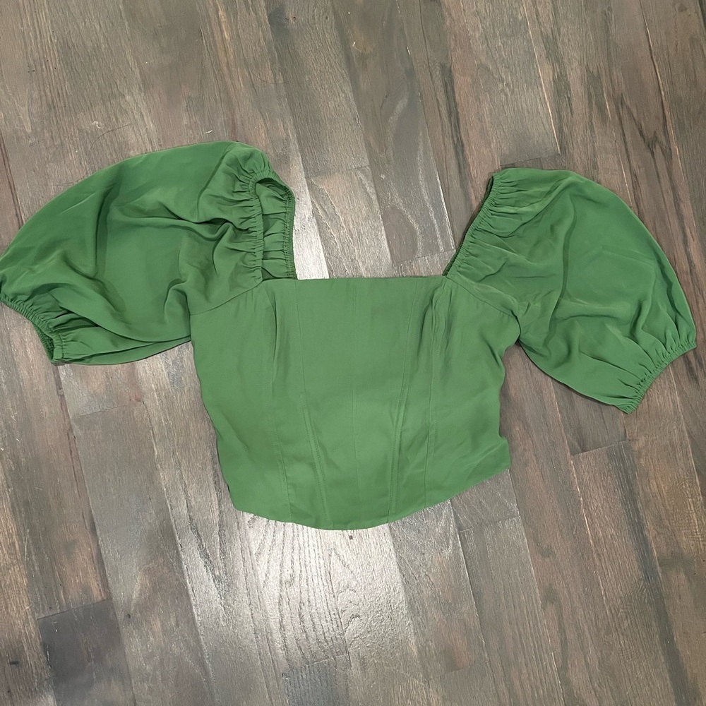 Puff sleeve corset top from Abercrombie